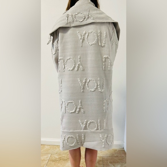 “YOU” Designer Coat - Unique Textured Statement Piece - Picture 4 of 5